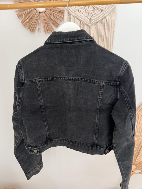 0075 Jeansjacke dunkelgrau - Image 4