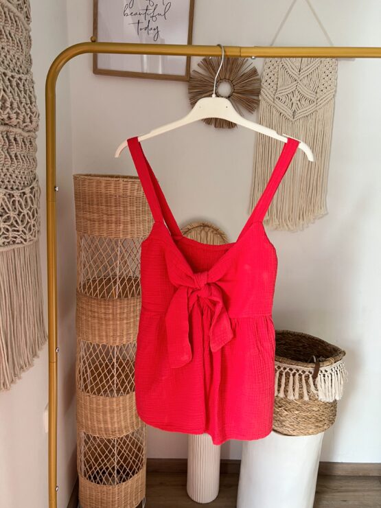 Community Kollektion: 0128 Musselin Top mit Knoten – Bild 4