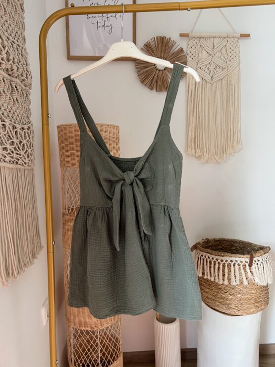 Community Kollektion: 0128 Musselin Top mit Knoten – Bild 8