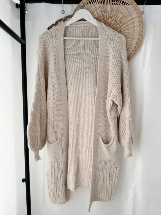 0178 lookforward x Sarah Cardigan in khaki, grau, rosa, beige, schwarz – Bild 12