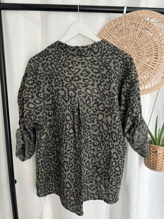 Leo Bluse 0189 in khaki, camel, beige, weiß, rosa - Image 8