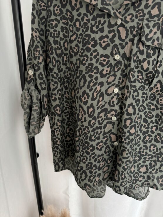 Leo Bluse 0189 in khaki, camel, beige, weiß, rosa - Image 10