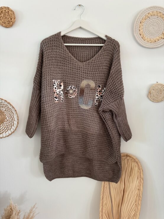 0213 Leo Pullover in weiß, beige, taupe, khaki, schwarz - Image 3