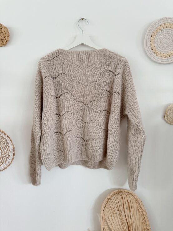 0219 Cardigan in beige, braun, weinrot & khaki - Image 7