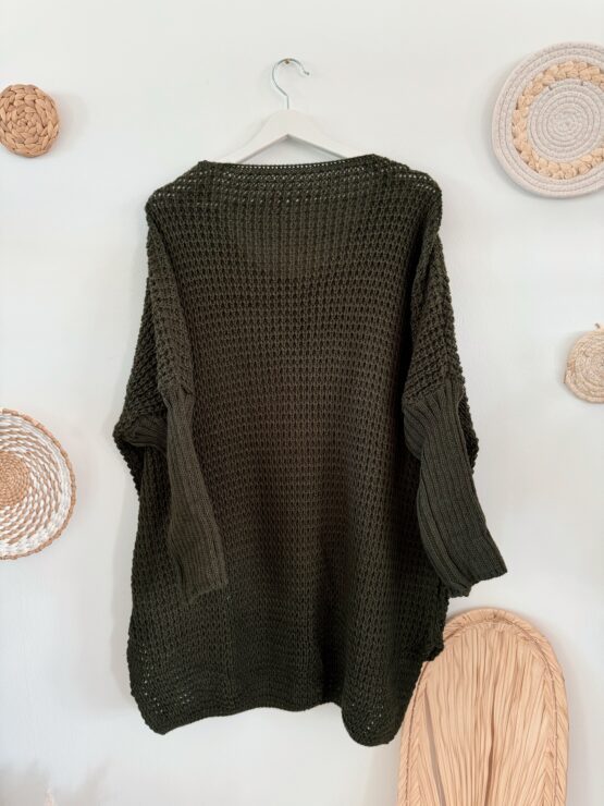 0213 Leo Pullover in weiß, beige, taupe, khaki, schwarz - Image 5