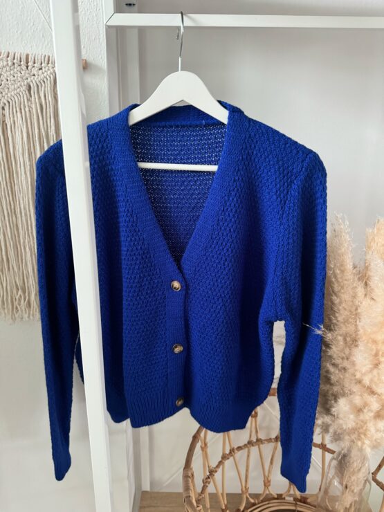0272 Cardigan mit gewaffelter Oberfläche in vielen Farben - Image 4