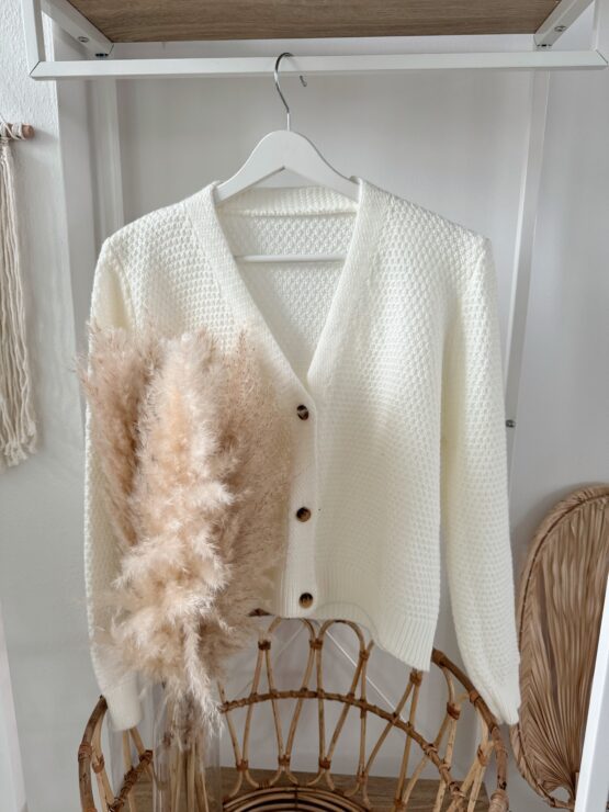0272 Cardigan mit gewaffelter Oberfläche in vielen Farben - Image 7