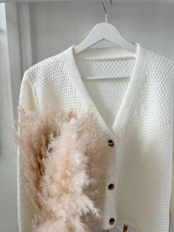 0272 Cardigan mit gewaffelter Oberfläche in vielen Farben - Image 8