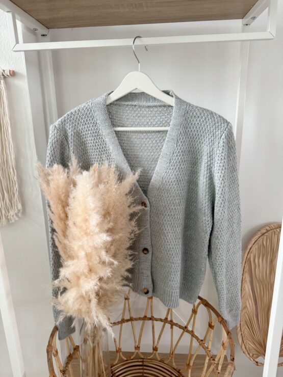 0272 Cardigan mit gewaffelter Oberfläche in vielen Farben - Image 10