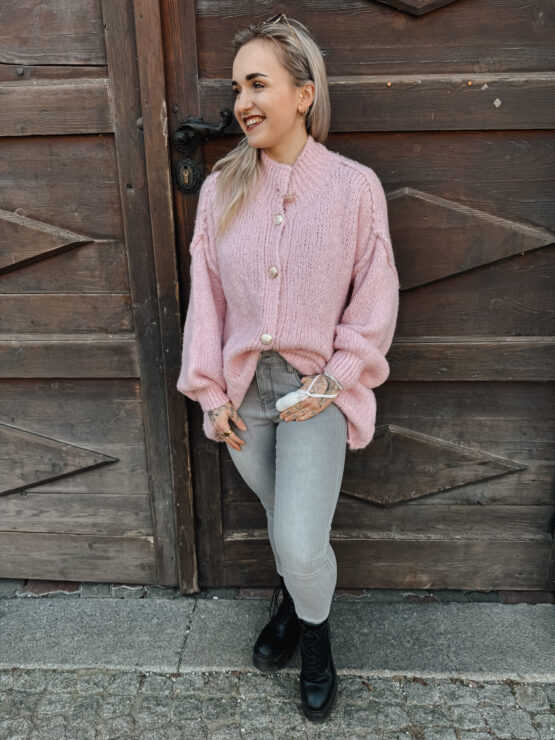 0296 Cardigan mit goldenen Knöpfen – Bild 5