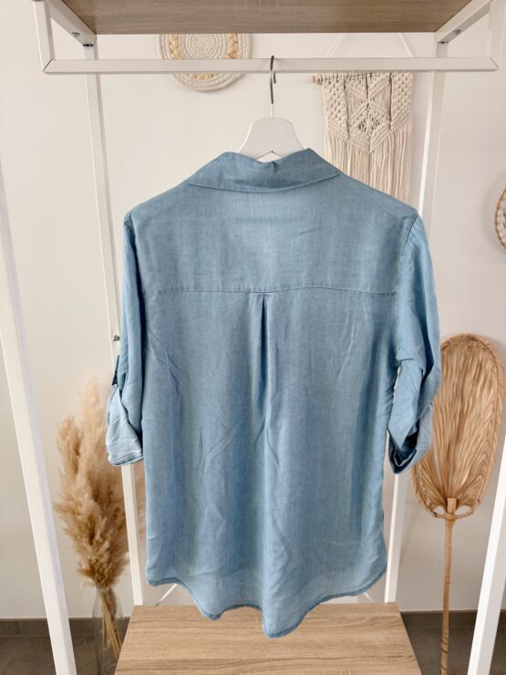 0298 Jeanshemd aus Lyocell – Bild 2