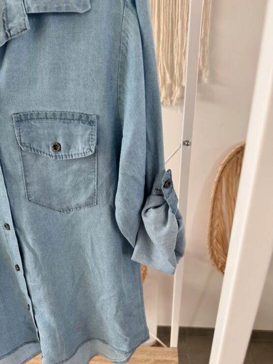0298 Jeanshemd aus Lyocell – Bild 6