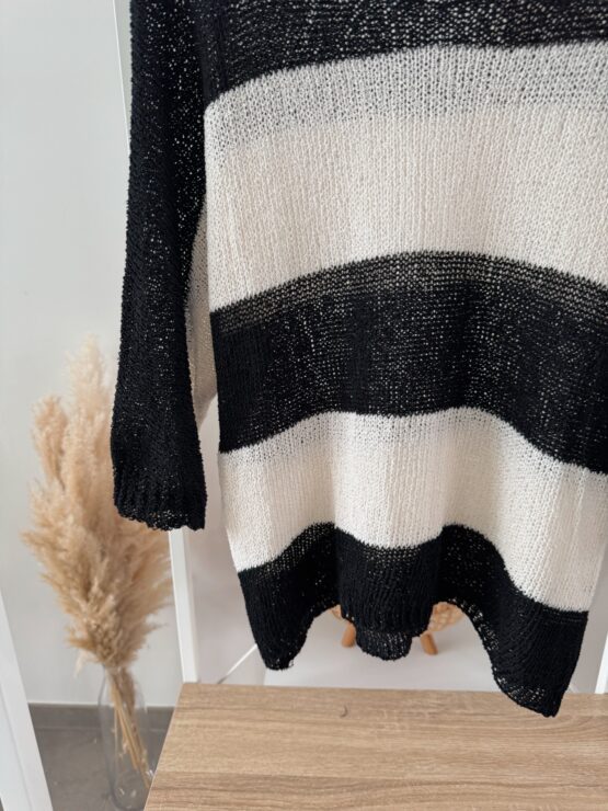 0295 gestreifer Oversized Pullover - Image 6