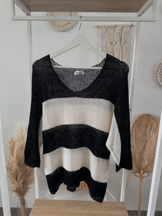 0295 gestreifer Oversized Pullover - Image 7