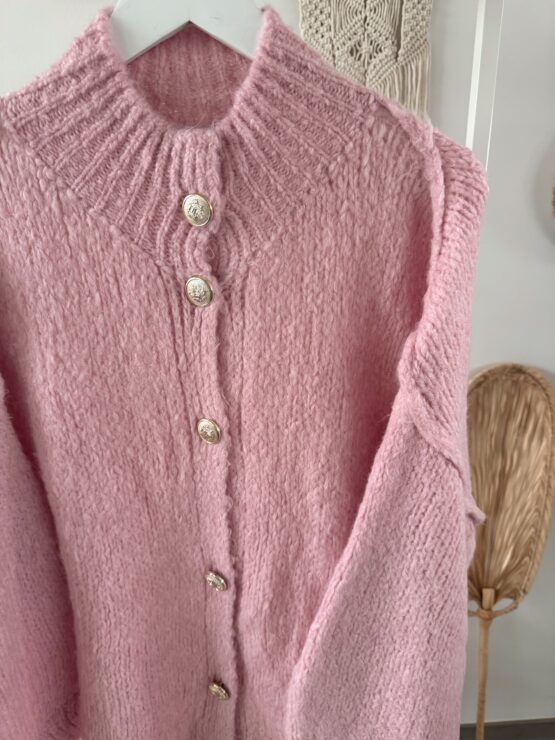 0296 Cardigan mit goldenen Knöpfen – Bild 7