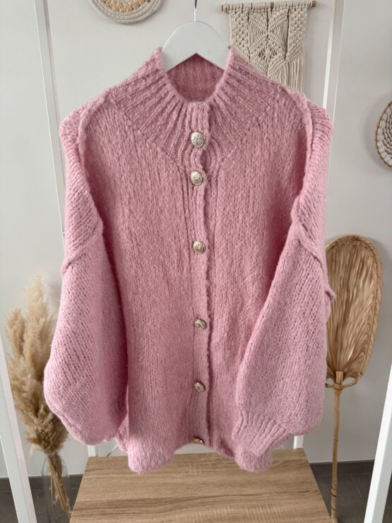 0296 Cardigan mit goldenen Knöpfen – Bild 9