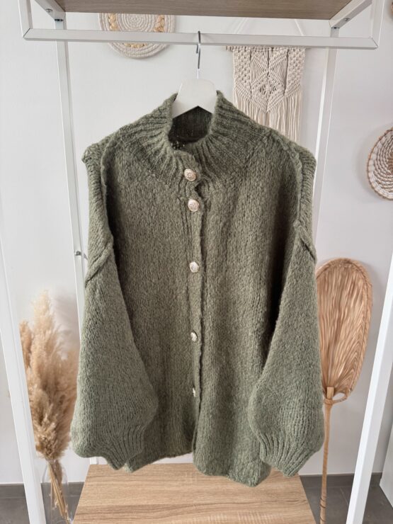 0296 Cardigan mit goldenen Knöpfen – Bild 19