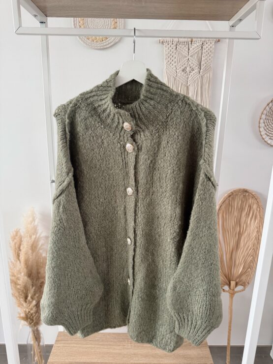 0296 Cardigan mit goldenen Knöpfen – Bild 23