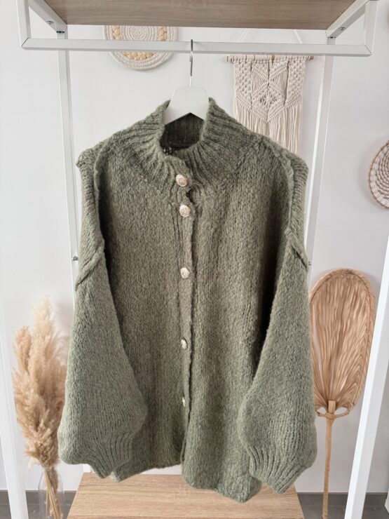 0296 Cardigan mit goldenen Knöpfen – Bild 24