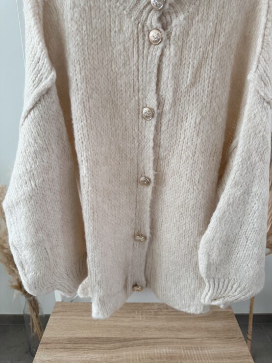 0296 Cardigan mit goldenen Knöpfen – Bild 30