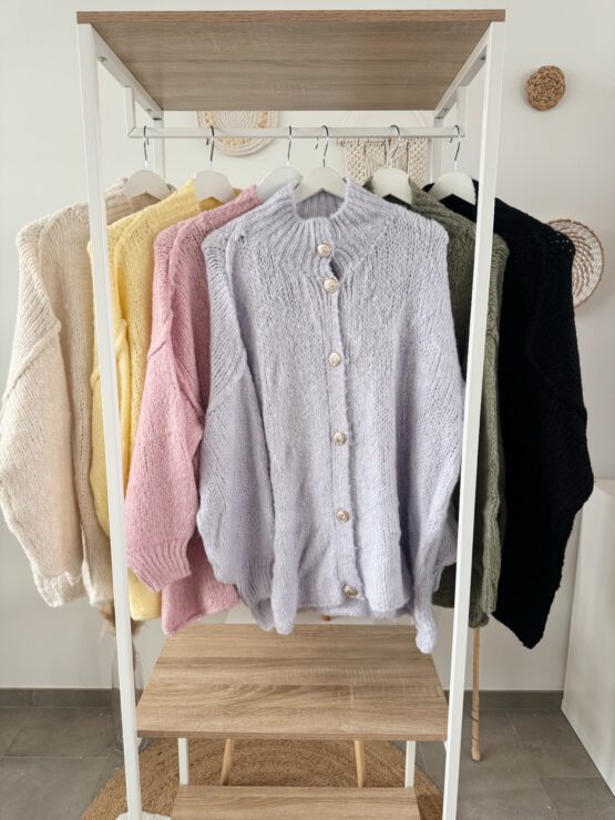 0296 Cardigan mit goldenen Knöpfen – Bild 33