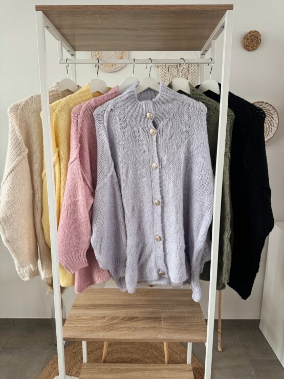 0296 Cardigan mit goldenen Knöpfen – Bild 34