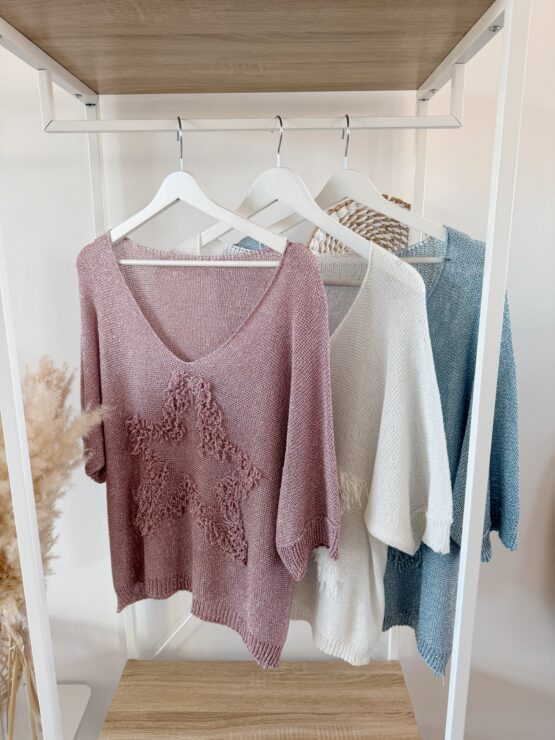 0338 ✨ Strickpullover mit Stern-Detail – Lässig & Stylisch! ✨ - Image 2