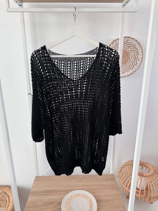 0345 ✨ Häkelpullover mit V-Ausschnitt – luftig, locker & so charmant ✨ – Bild 8