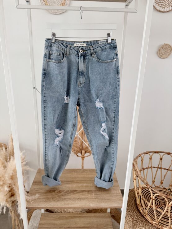 371 Boyfriend Jeans – Hellblau destroyed - Image 6