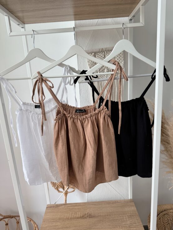 ✨ 395 Sommer, Sonne & Leichtigkeit – dein neues Musselin-Trägertop ist da! ✨