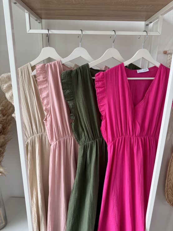 375 ✨ Musselin Maxikleid mit Volantärmeln – feminin, fließend & federleicht ✨ - Image 9