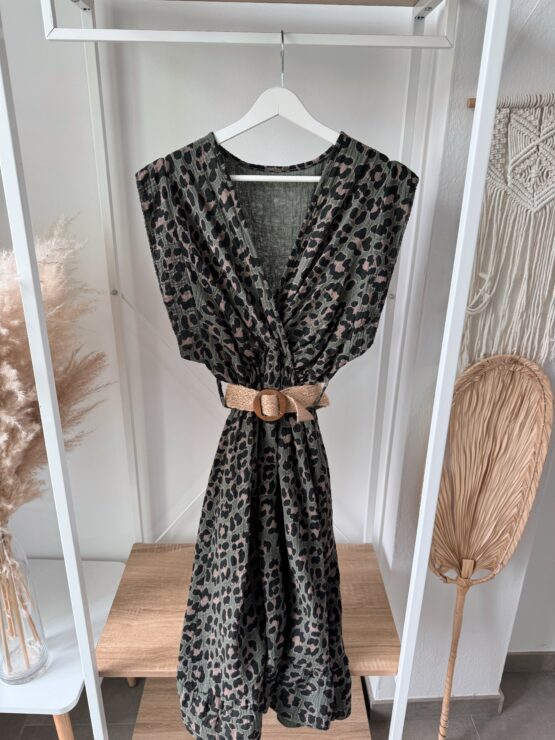 ✨374 Leo-Wickelkleid mit Gürtel – wild, weich & wunderbar feminin ✨ – Bild 6
