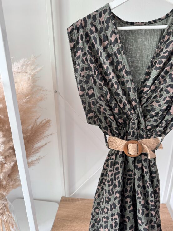 ✨374 Leo-Wickelkleid mit Gürtel – wild, weich & wunderbar feminin ✨ – Bild 7