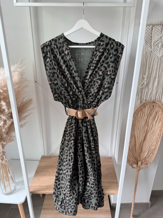 ✨374 Leo-Wickelkleid mit Gürtel – wild, weich & wunderbar feminin ✨ – Bild 8
