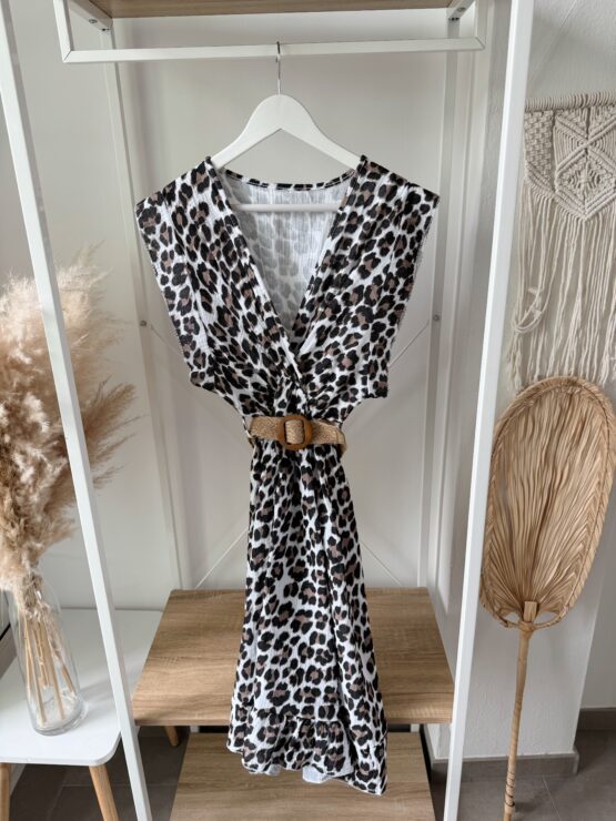 ✨374 Leo-Wickelkleid mit Gürtel – wild, weich & wunderbar feminin ✨ – Bild 10