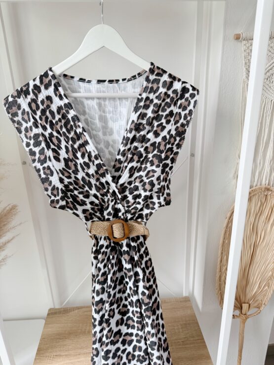 ✨374 Leo-Wickelkleid mit Gürtel – wild, weich & wunderbar feminin ✨ – Bild 12