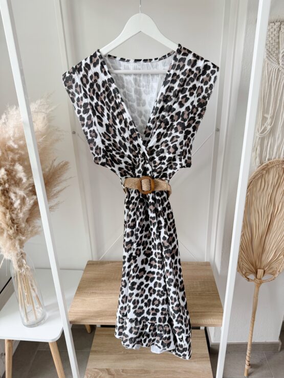 ✨374 Leo-Wickelkleid mit Gürtel – wild, weich & wunderbar feminin ✨ – Bild 15