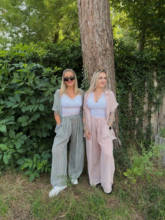 411 lookforward x Sarah ✨ Luftig, lässig & so stylish – dein Sommer-Zweiteiler in Leinen-Optik ✨