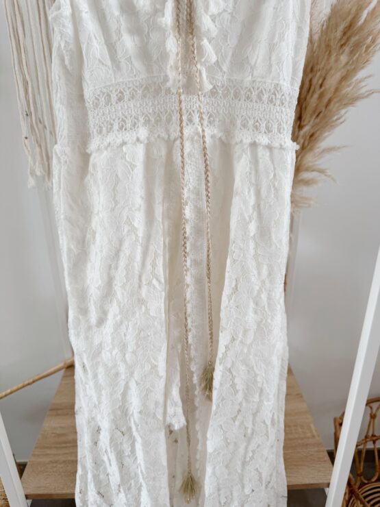 LIMITED BOHO KOLLEKTION 402 🌾 Boho Romance Jumpsuit – zarte Spitze & Tassel-Liebe 🌾 – Bild 5