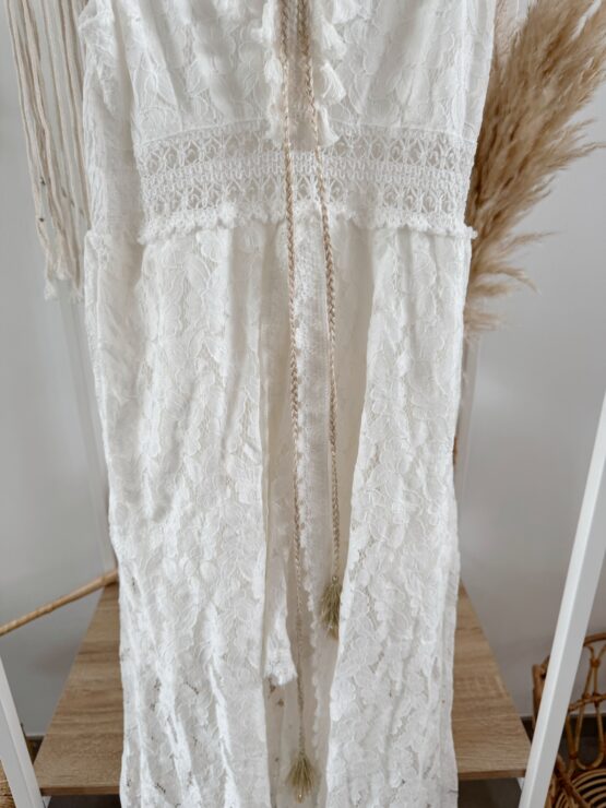 LIMITED BOHO KOLLEKTION 402 🌾 Boho Romance Jumpsuit – zarte Spitze & Tassel-Liebe 🌾 – Bild 6