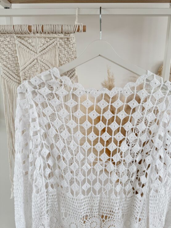 LIMITED BOHO KOLLEKTION 400 🌿 Boho Lace Cardigan – Häkel-Liebe mit Glockenärmeln🌿 – Bild 5