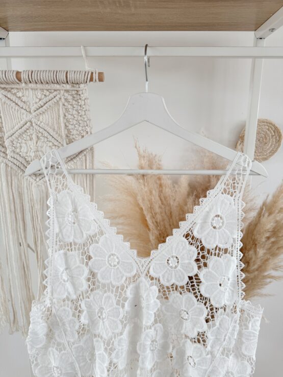 399 🌸 Boho Bloom – Häkel-Top mit Fransen & Blumenmuster🌸 – Bild 7