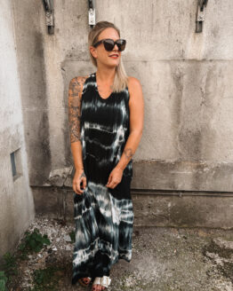 413 LIMITED KOLLEKTION 🖤 Tie-Dye-Sommerkleid – Boho-Vibes.