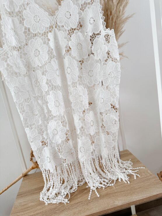 399 🌸 Boho Bloom – Häkel-Top mit Fransen & Blumenmuster🌸 – Bild 8