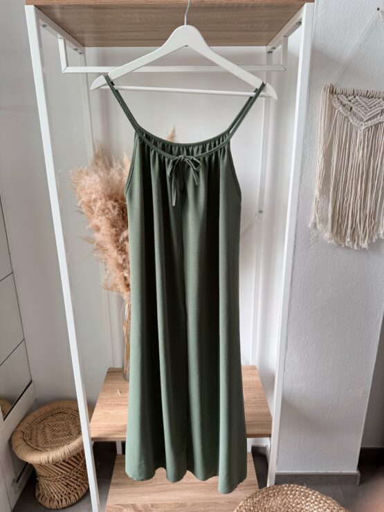 326 ✨ Luftiges Spaghettiträgerkleid mit Schleife – Maxi-Länge ✨ – Bild 5