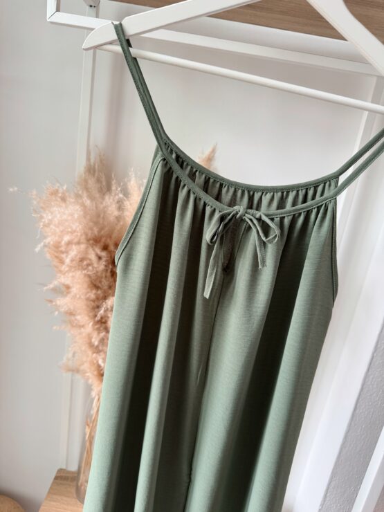 326 ✨ Luftiges Spaghettiträgerkleid mit Schleife – Maxi-Länge ✨ – Bild 6