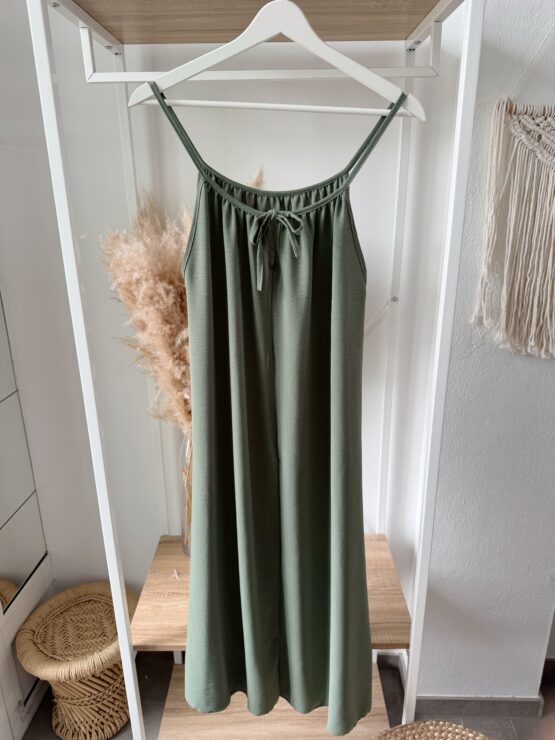 326 ✨ Luftiges Spaghettiträgerkleid mit Schleife – Maxi-Länge ✨ – Bild 8