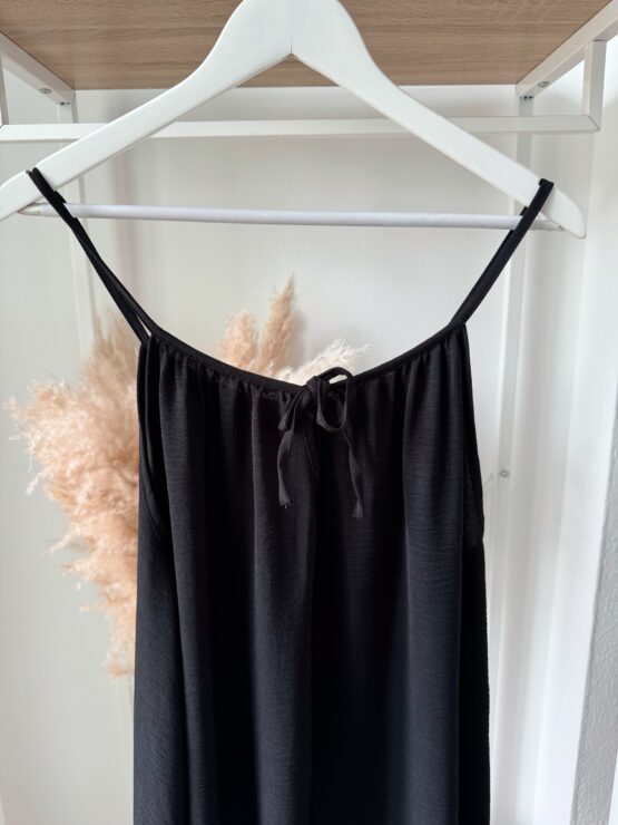 326 ✨ Luftiges Spaghettiträgerkleid mit Schleife – Maxi-Länge ✨ – Bild 11