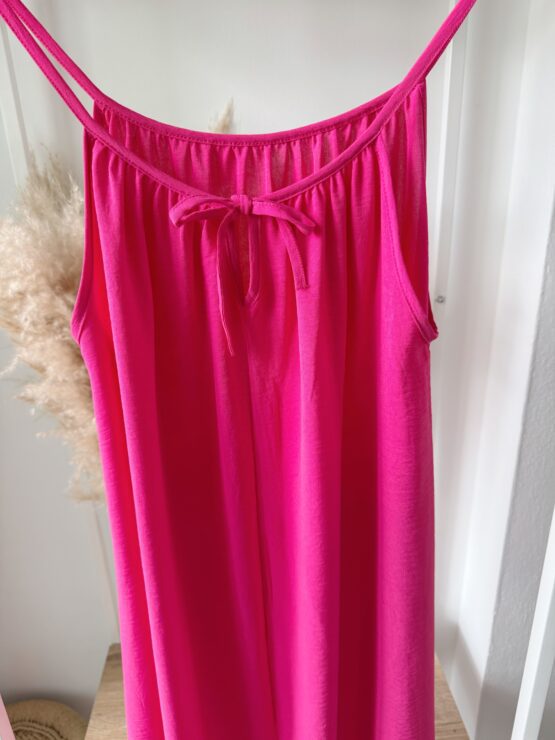 326 ✨ Luftiges Spaghettiträgerkleid mit Schleife – Maxi-Länge ✨ – Bild 13