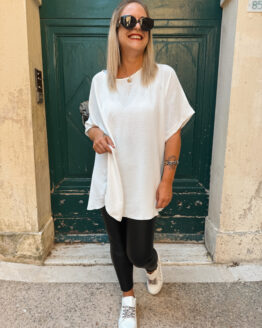 007✨ Oversize Basic-Shirt mit Struktur – fließend & zeitlos ✨